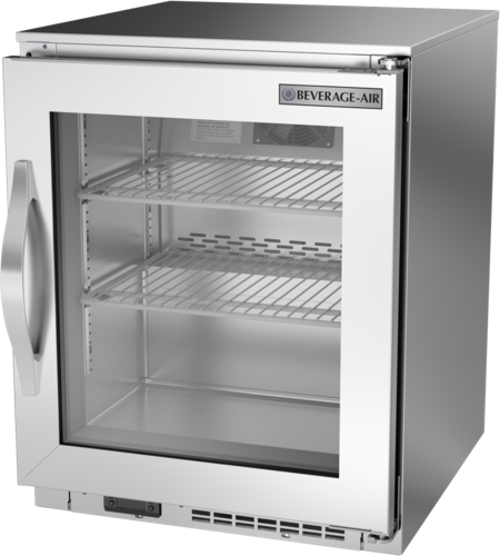 Beverage Air UCF20HC-25-15 Undercounter Ice Cream Freezer 20W 25H 2.25 cu ft Capacity Stainless Steel Design
