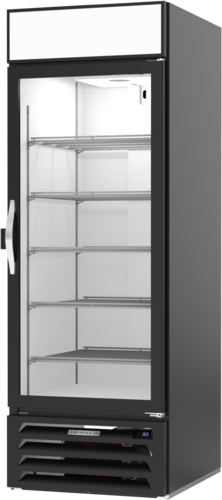 Beverage Air MMR23HC-1-B-IQ MarketMax Refrigerated Merchandiser One Section 23.32 Cu Ft Capacity Black Exterior