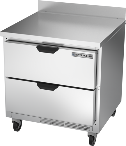 Beverage Air WTRD32AHC-2 Worktop Refrigerator One Section 32 Inch 72 Cu Ft Stainless Steel Drawers