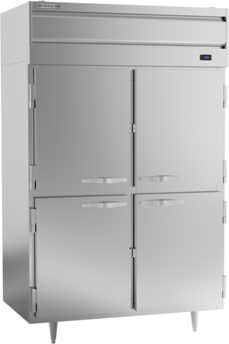 Beverage Air PF2HC-1AHS Freezer Reach-In Two-Section 44.57 cu ft Solid Half Doors Adjustable Shelves LED Lighting
