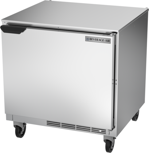 Beverage Air UCR32AHC Undercounter Refrigerator 32W 34H 72 cu ft Solid Door Stainless Steel Made in USA
