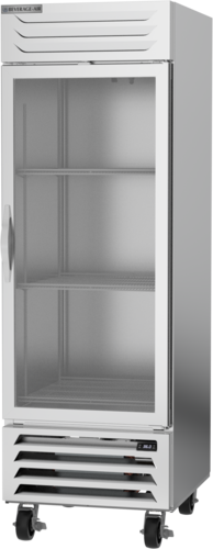 Beverage Air RB23HC-1G Vista Refrigerator Reach-In One-Section 23.32 cu ft Glass Door Adjustable Shelves LED Lighting