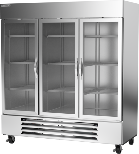 Beverage Air HBRF72HC-1-B-G Horizon Series Dual Temp Reach-In Refrigerator Freezer 19.62 cu ft 44.85 cu ft