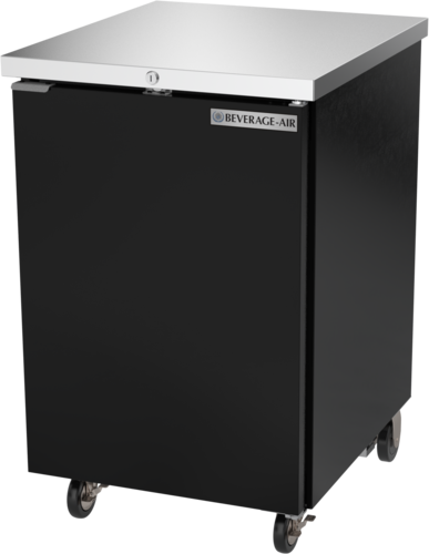 Beverage Air BB24HC-1-B Refrigerated Back Bar Storage Cabinet 24 Inch One Section 7.66 Cu Ft Solid Door