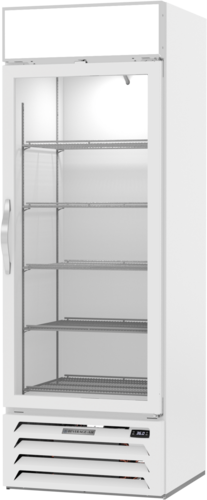 Beverage Air MMR19HC-1-W MarketMax Refrigerated Merchandiser One Section 19 Cu Ft LED Lighting Self Closing Door