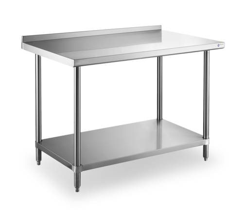 Steel Works SWWTS-2460-2R-318 Work Table,  54" - 62", Stainless Steel Top