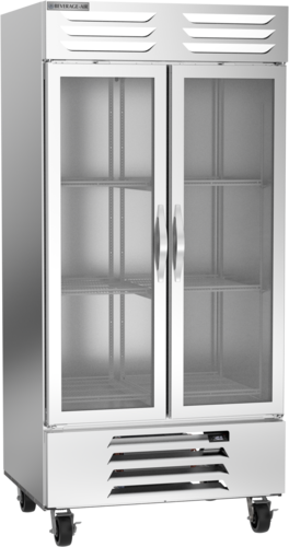 Beverage Air FB35HC-1G Vista Freezer Reach In Two Section 39-1/2W 84-1/8H 35.08 cu ft with Glass Doors