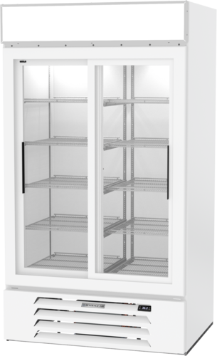 Beverage Air MMR38HC-1-W MarketMax Refrigerated Merchandiser Two Section 35.4 cu ft Capacity with Glass Doors