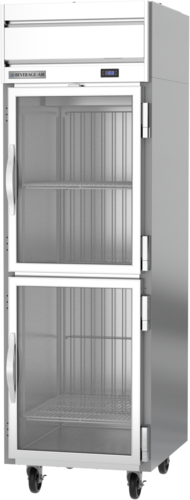 Beverage Air HFS1HC-1HG Horizon Series Freezer Reach In One Section 21 Cu Ft Half Glass Doors Adjustable Shelves