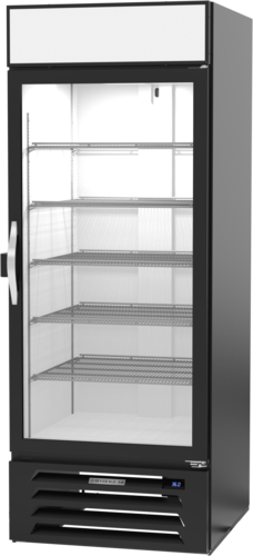 Beverage Air MMR27HC1B IQ MarketMax Refrigerated Merchandiser One Section Triple Pane Glass Door 2597 Cu Ft Capacity