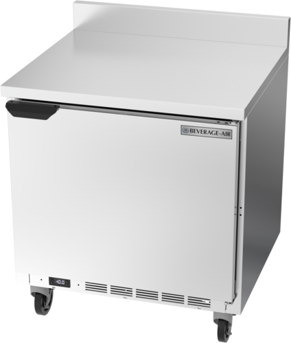 Beverage Air WTF32AHC-FIP Worktop Freezer 32 inch One Section 7.2 cu ft Solid Door with Shelves and Thermometer