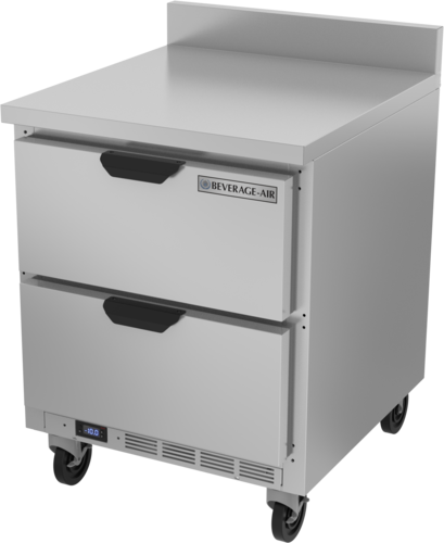 Beverage Air WTFD27AHC2FIP Worktop Freezer 27 inch One Section 6.13 cu ft Capacity Stainless Steel Drawers