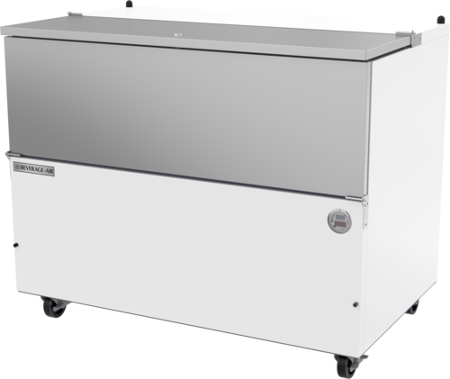 Beverage Air SM49HC-W-02 School Milk Cooler Cold Wall 49 Inch White Stainless Steel 20.32 Cu Ft Capacity