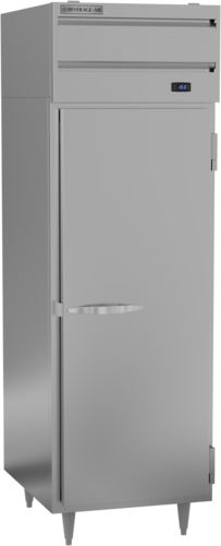 Beverage Air PF1HC-1AS Freezer Reach-In One Section 21 Cu Ft Solid Door Adjustable Shelves LED Lighting