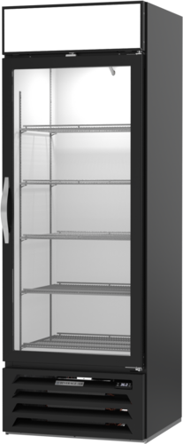 Beverage Air MMR19HC-1-B MarketMax Refrigerated Merchandiser 19 cu ft Reach In One Section Black Exterior