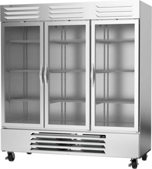 Beverage Air FB72HC-1G Vista Freezer Reach-In Three-Section 75W 68.43 cu ft Electronic Control Lockable Glass Doors