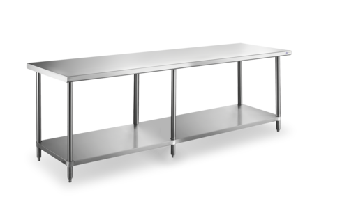 Steel Works SWWTS-2496-318 Work Table,  85" - 96", Stainless Steel Top
