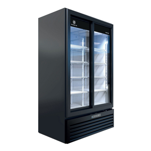 Beverage Air MT49-1-SDB Marketeer Series Refrigerated Merchandiser Two Section Reach In 39 Cu Ft Capacity