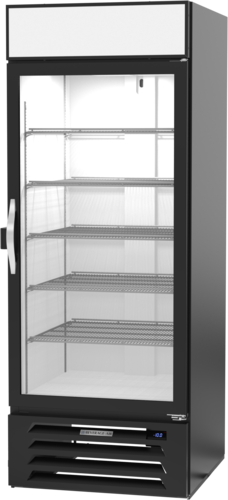 Beverage Air MMF27HC-1-B-IQ MarketMax Freezer Merchandiser One Section Triple Pane Glass Door 25.97 Cu Ft Capacity