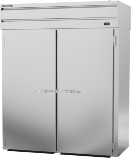 Beverage Air PFT2HC-1AS P-Series Freezer Roll-Thru Two-Section Top Mount Refrigeration 78.5 Cu Ft Stainless Steel