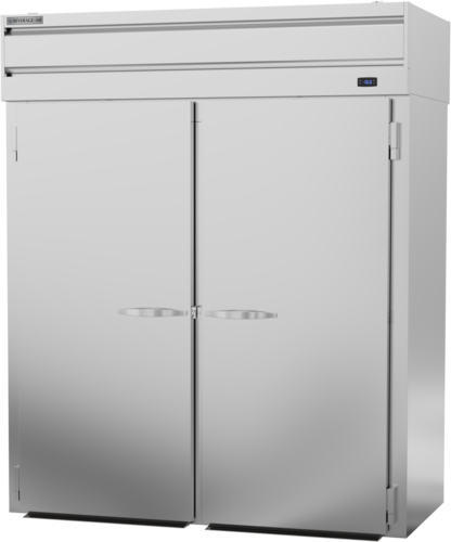 Beverage Air PFT2HC-1AS P-Series Freezer Roll-Thru Two-Section Top Mount Refrigeration 78.5 Cu Ft Stainless Steel