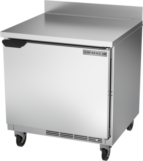 Beverage Air WTR32AHC Worktop Refrigerator 32 Inch One Section 72 Cu Ft Solid Door Stainless Steel