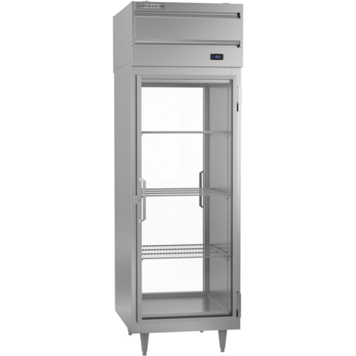 Beverage Air PFD1HC-1BG Freezer Pass-Thru 22.9 cu ft Top-Mounted Refrigeration Glass Doors Adjustable Shelves