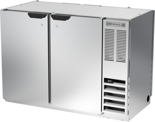 Beverage Air BB48HC1FPT-S Refrigerated Pass-Thru Back Bar Open Food Rated Refrigerator 48W 34H 136 cu ft Capacity