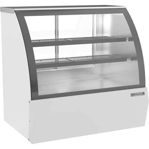 Beverage Air CDR4HC-1-W Refrigerated Deli Case 49-1/4 inch 14 cu ft Capacity Curved Glass Stainless Steel Interior