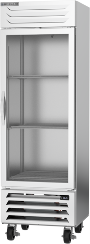 Beverage Air RB19HC-1G Vista Refrigerator Reach-In One-Section 19 cu ft Glass Door LED Lighting Made in USA