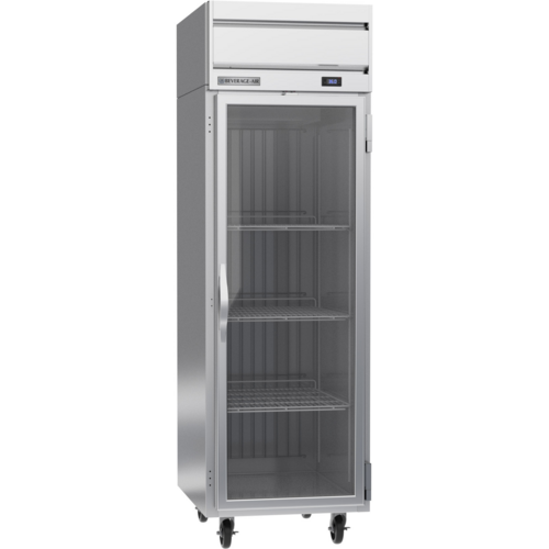Beverage Air HR1HC-1G Horizon Series Refrigerator Reach In One Section 22.28 Cu Ft Right Hand Hinged Glass Door