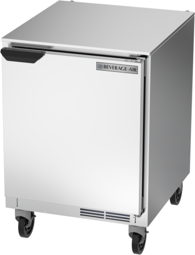 Beverage Air UCR24HC Undercounter Refrigerator 24 inch 4.48 cu ft Solid Door Stainless Steel Made in USA