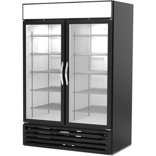 Beverage Air MMRR49HC-1-A-BW MarketMax DUAL TEMP Merchandiser 52 inch Reach In Two Section Refrigeration Unit