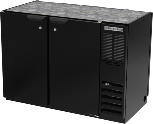 Beverage Air BB48HC1FPTB Refrigerated Pass-Thru Back Bar Open Food Rated Refrigerator 48 Inch 13.6 Cu Ft Capacity