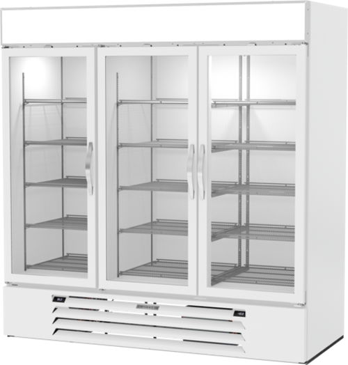Beverage Air MMRF72HC-1-B-WW MarketMax DUAL TEMP Merchandiser Reach In Three Section 19.62 cu ft Refrigerator 44.85 cu ft Freezer