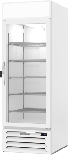 Beverage Air MMF23HC-1-W-IQ MarketMax Freezer Merchandiser One Section Double Pane Glass Door 23 Cu Ft Capacity