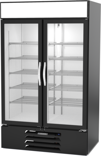 Beverage Air MMF44HC-1-B-IQ MarketMax Freezer Merchandiser Two Section 44 Cu Ft Capacity with Glass Doors
