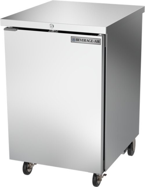 Beverage Air BB24HC-1-S Refrigerated Back Bar Storage Cabinet 24 Inch One Section 7.66 Cu Ft Solid Door