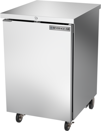 Beverage Air BB24HC-1-S Refrigerated Back Bar Storage Cabinet 24 Inch One Section 7.66 Cu Ft Solid Door