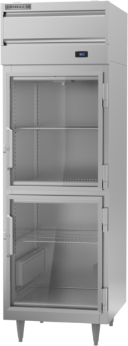 Beverage Air PH1-1BHG Warming Cabinet Reach In One Section 21.5 cu ft Half Height Glass Doors Cylinder Lock