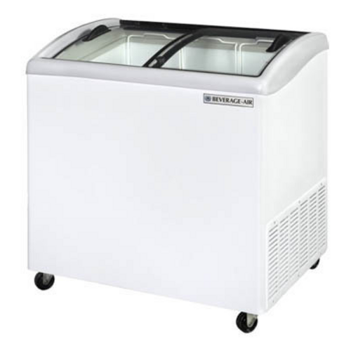 Beverage Air NC34HC-1-W Novelty Case 33-13/16W 7.88 cu ft Capacity Angled Top Design Removable Glass Lids