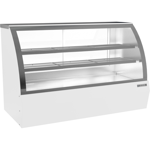 Beverage Air CDR6HC1WD Dry Deli Case 21 cu ft Capacity Curved Front Glass Adjustable Shelves LED Lighting