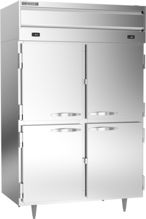 Beverage Air PRF24-24HC-1AHS P-Series Dual Temp Reach-In Refrigerator Freezer 42 Cu Ft Stainless Steel