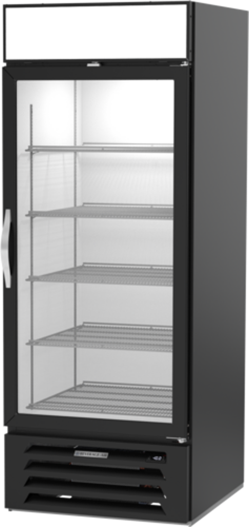 Beverage Air MMF27HC-1-B MarketMax Freezer Merchandiser One Section Triple Pane Glass Door 25.97 Cu Ft Capacity