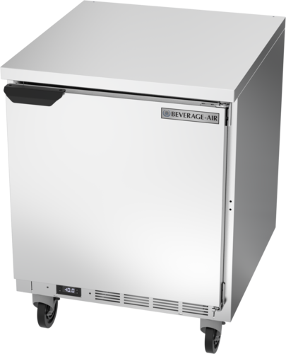 Beverage Air WTF27AHC-FLT Worktop Freezer 27 inch One Section 5.87 cu ft Solid Door Stainless Steel