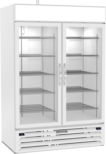 Beverage Air MMRR49HC-1-A-WW-WINE MarketMax DUAL TEMP Wine Merchandiser 52 inch Reach In Two Section 21 cu ft Capacity