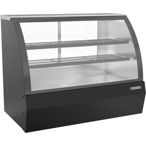 Beverage Air CDR5HC-1-B Refrigerated Deli Case 60-1/4 Inch Curved Glass 17 Cu Ft Capacity Self Contained