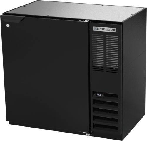 Beverage Air BB36HC-1-B Refrigerated Back Bar Storage Cabinet 36 Inch One Section Solid Door 831 Cu Ft