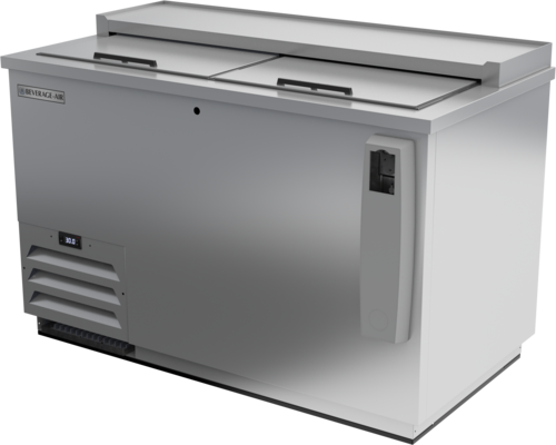 Beverage Air DW49HC-S-29 Frosty Brew Bottle Cooler Flat Top 50in Wide 13.7 cu ft Stainless Steel Self Contained