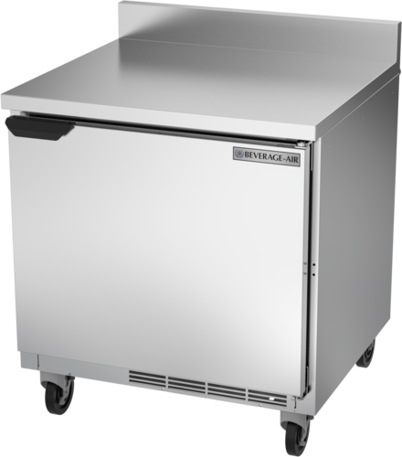 Beverage Air WTR32AHC-FIP Worktop Refrigerator 32 inch One Section 7.2 cu ft Solid Door Stainless Steel